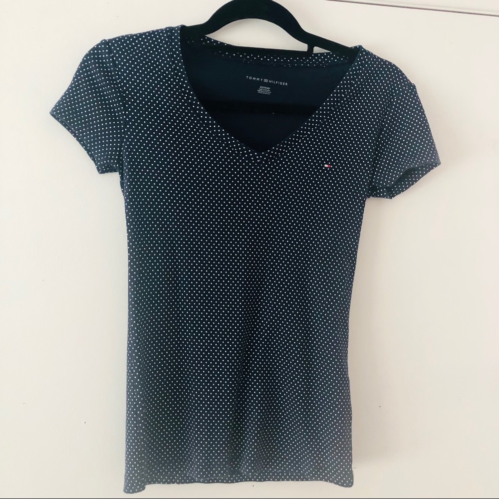 Tommy Hilfiger short sleeve t shirt size xs dots